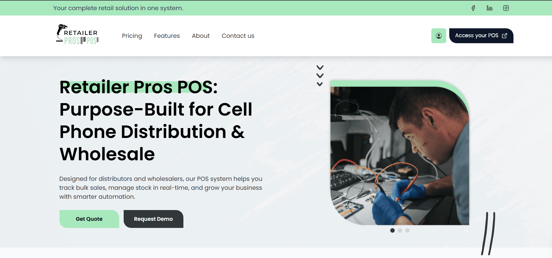 Subscription-Based Retailer POS Website